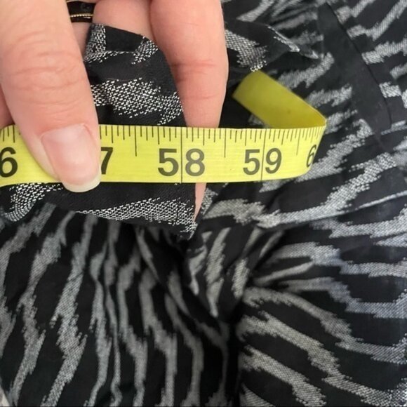 New York‎ & Co black white halter maxi dress cotton size L NWT - Picture 11 of 11